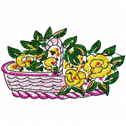 Vase For Flowers Embroidery Design 7 Vase For Flowers Embroidery Design 7